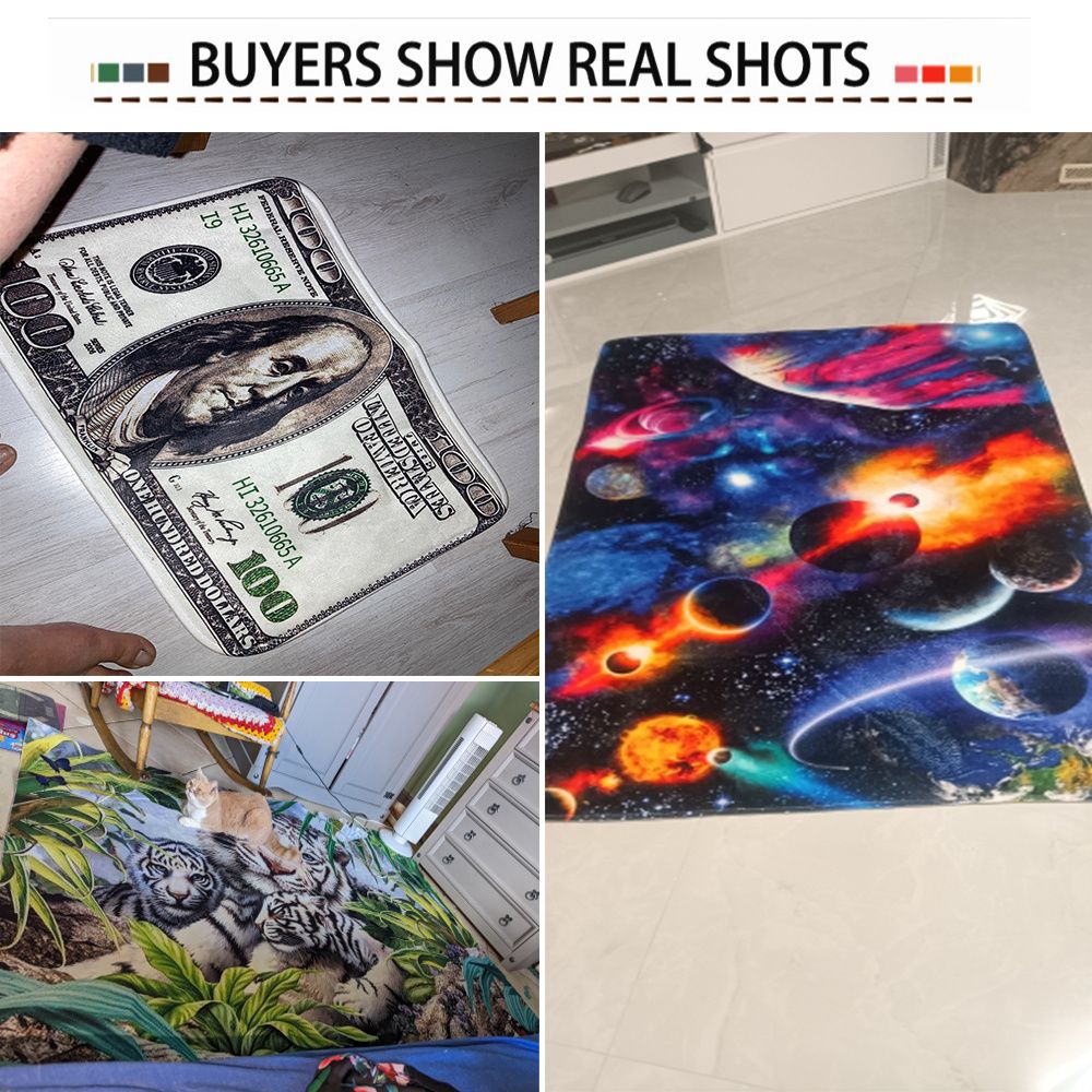 1pc Chickens Flowers Floor Mat; Modern Kitchen Rug Non-Slip Colorful Indoor Carpet; For Home Bathroom Bedroom Living Room Decor