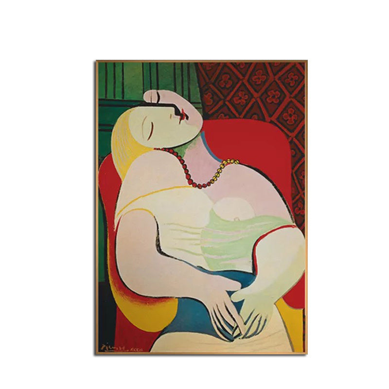 100% Hand Painted Abstract Oil Painting Wall Art Modern Minimalist Women Picture Canvas Home Decor For Living Room Bedroom No Frame