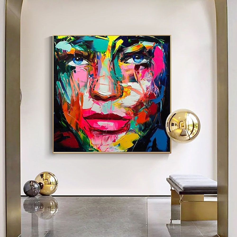 Handmade Face Oil Painting On Canvas Wall Art Decoration Modern Abstract Figure Pictures Home Decor Living Room hallway bedroom luxurious decorative painting