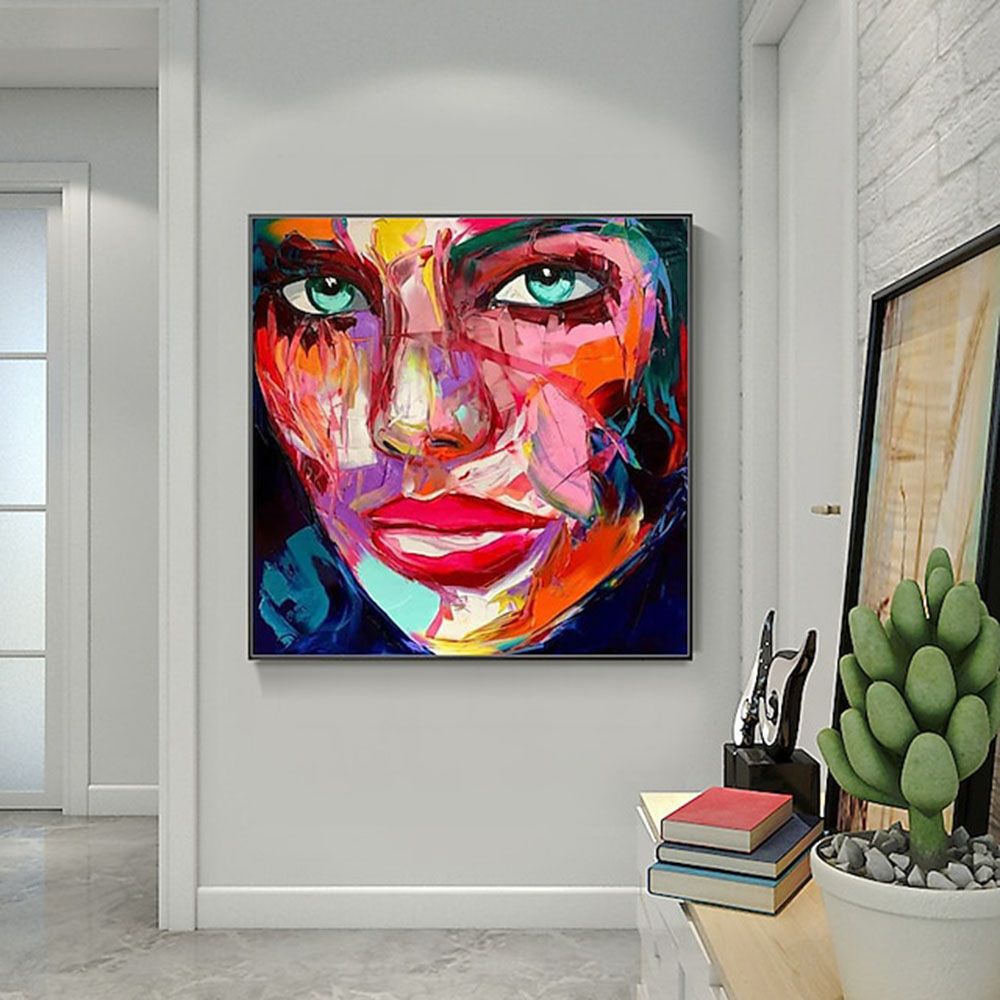 Handmade Face Oil Painting On Canvas Wall Art Decoration Modern Abstract Figure Pictures Home Decor Living Room hallway bedroom luxurious decorative painting