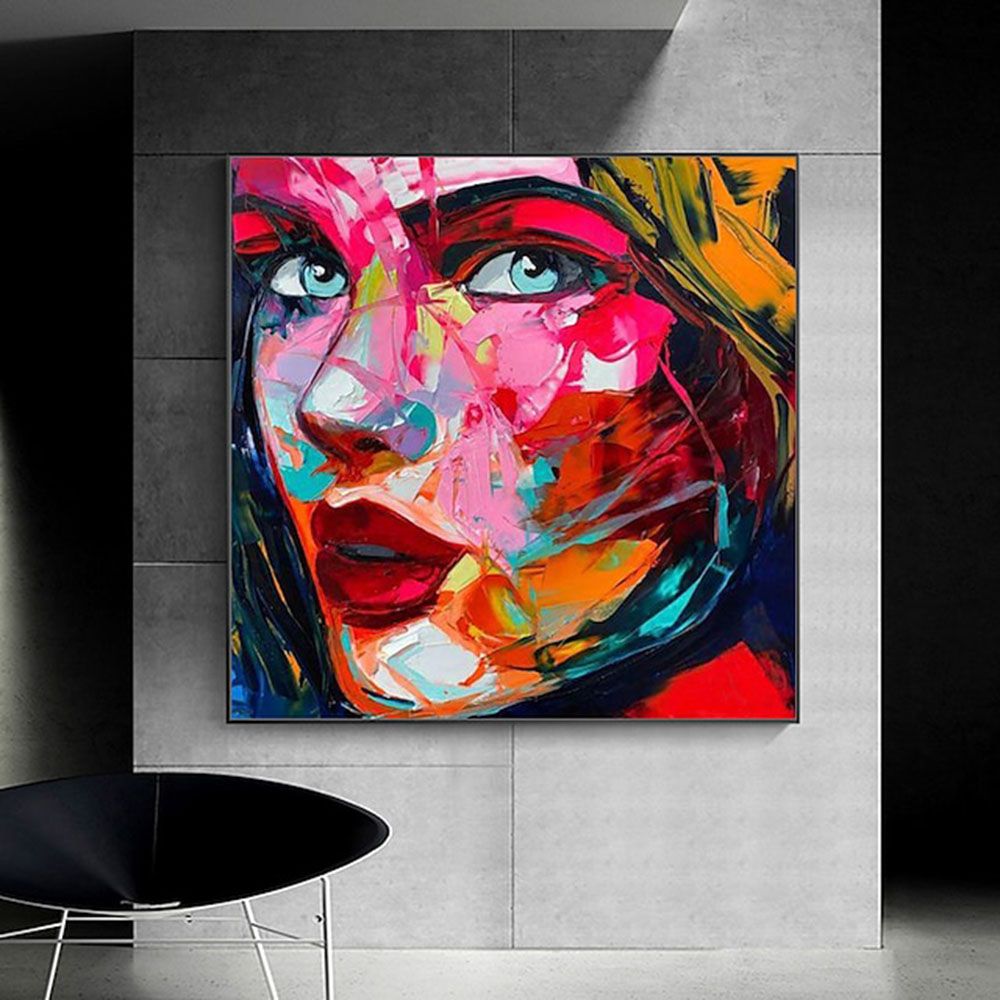 Handmade Face Oil Painting On Canvas Wall Art Decoration Modern Abstract Figure Pictures Home Decor Living Room hallway bedroom luxurious decorative painting