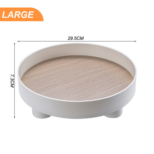 Modern Decorative Trays Home Decor Round Storage Tray Organizer Nordic Art Tray Jewelry Tray Candlestick Stand Table Living Room