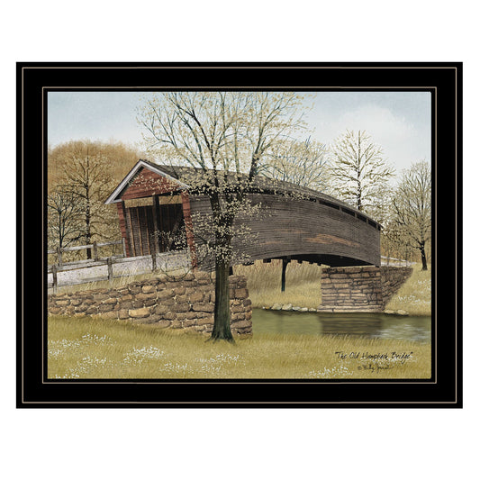 Trendy Decor 4U "The Old Humpback Bridge" Framed Wall Art, Modern Home Decor Framed Print for Living Room, Bedroom & Farmhouse Wall Decoration by Billy Jacobs