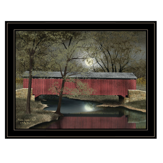 Trendy Decor 4U "Warm Summer's Eve" Framed Wall Art, Modern Home Decor Framed Print for Living Room, Bedroom & Farmhouse Wall Decoration by Billy Jacobs